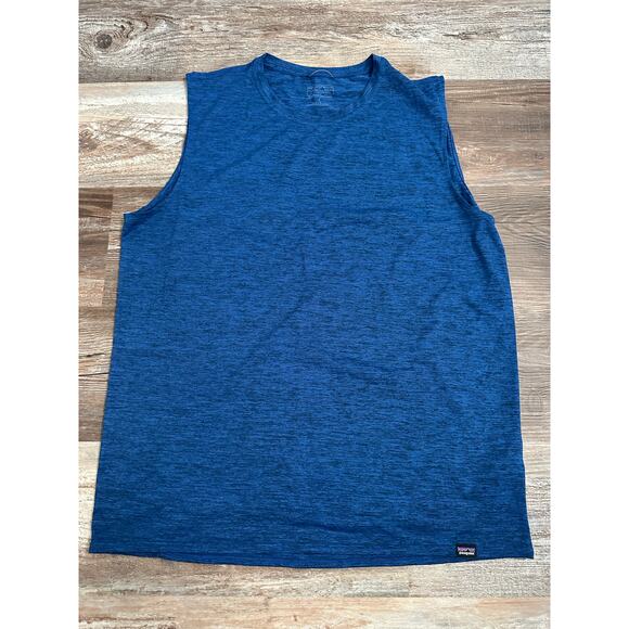 Patagonia Men's Sleeveless Capilene Cool Daily Shirt in Viking Blue size L - Picture 1 of 4